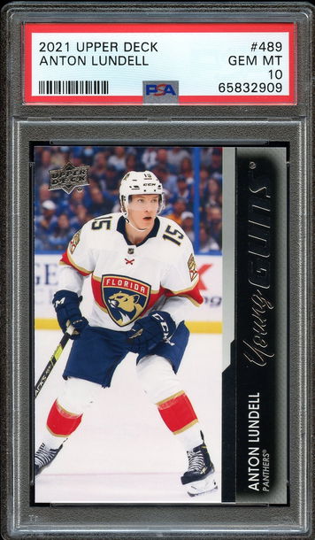 2021 Upper Deck #489 Anton Lundell PSA 10