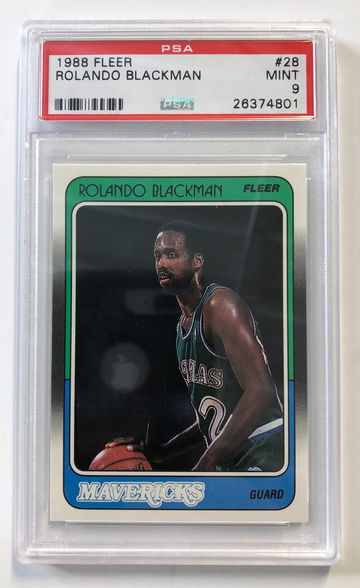 1988 Fleer Rolando Blackman PSA 9