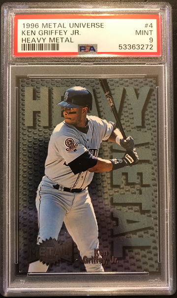 1996 Metal Universe #4 Ken Griffey Jr. Heavy Metal PSA 9 MINT