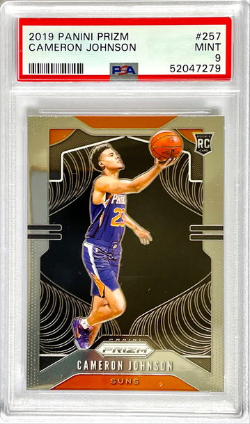 2019 Panini Prizm Cameron Johnson RC #257 PSA 9 MINT