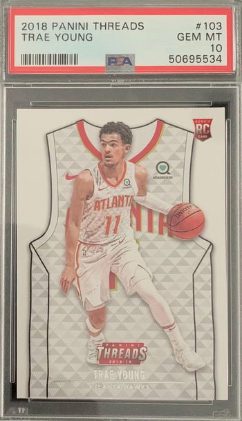 2018 Panini Threads Trae Young Rookie PSA 10 #103