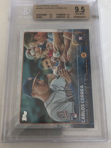 2015 Topps Update Carlos Correa US251 BGS 9.5