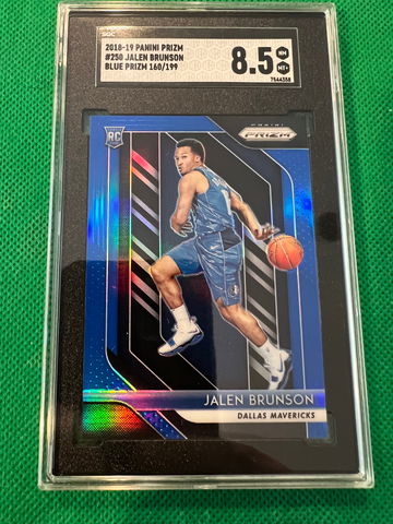2018 prizm blue jalen Brunson rc #250 160/199 sgc 8.5