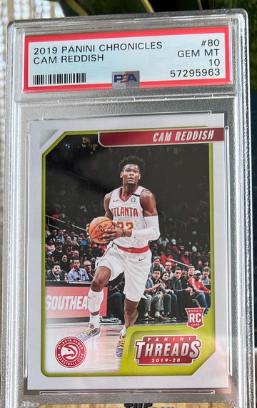 2019 Panini Chronicles Threads Cam Reddish #80 RC Rookie Card PSA 10 Gem Mint 🔥