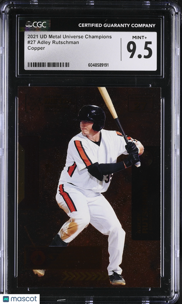 2021 UD Metal Universe Champions Adley Rutschman #27 CGC 9.5