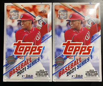 2021 Topps Series 1 Baseball Hobby Box Lot (2)