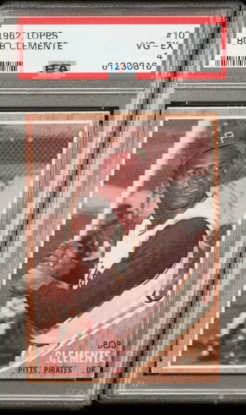 1962 Topps Bob Clemente Roberto Clemente #10 PSA 4 VGEX HOF!