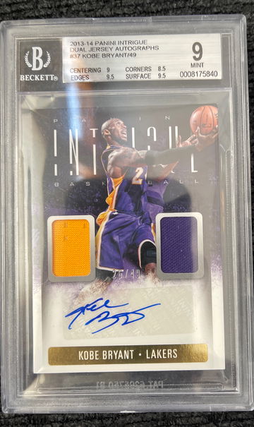 Kobe Bryant Intrigue Jersey Autographs 26/49