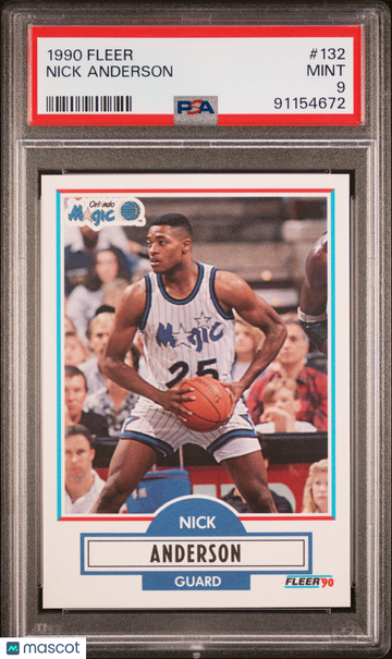 1990 Fleer Nick Anderson #132 PSA 9