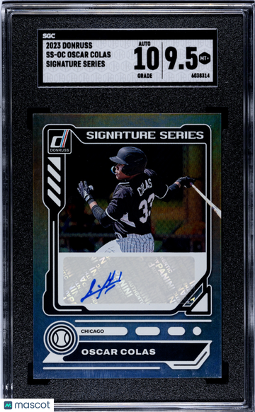 2023 Donruss Oscar Colas #SS-OC SIG. Series SGC 9.5 Auto 10