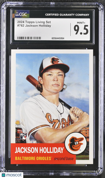 2024 Topps Living Set Jackson Holliday #762 CGC 9.5