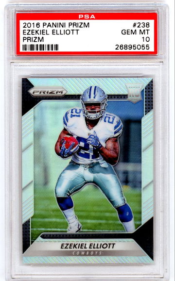 Ezekiel Elliott 2016 Panini Prizm Silver Refractor RC PSA 10 Gem Mint 