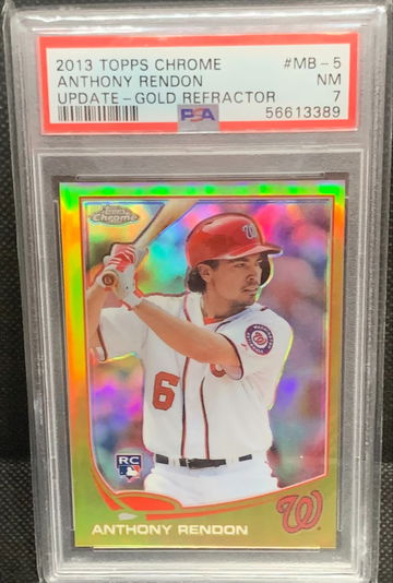 2013 Topps Chrome Anthony Rendon Rookie Gold Refractor /249 PSA 7