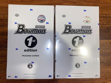 2021 Bowman 1st Edition - 2 Sealed Hobby Boxes