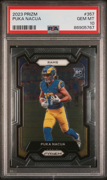 2023 PANINI PUKA NACUA PRIZM #357 PSA 10