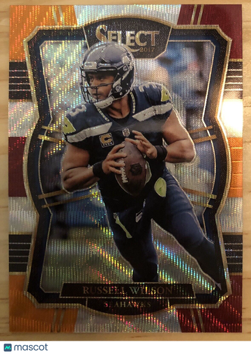 Russell Wilson 2017 Panini Select #104 TRI-COLOR PRIZM #31/149 Seattle Seahawks
