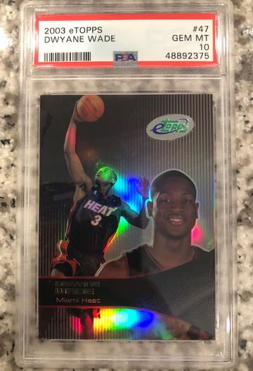 2003 Etopps Dwyane Wade psa 10