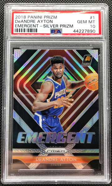 2018 Prizm DeANDRE AYTON Emergent Silver Prizm psa 10