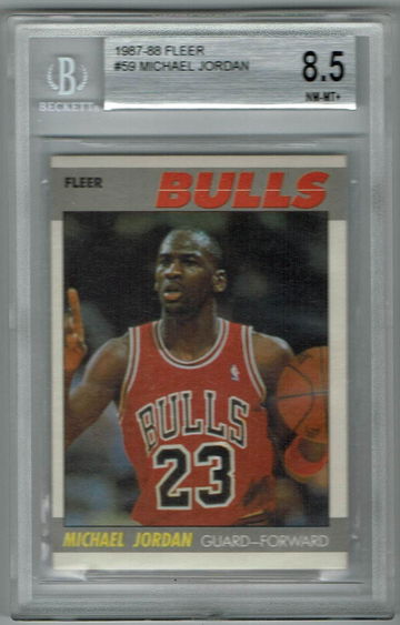 1987-88 Fleer #59 Michael Jordan BGS 8.5