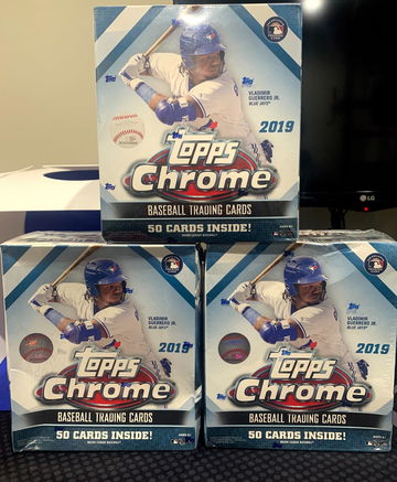 2019 Topps Chrome Mega Box x3