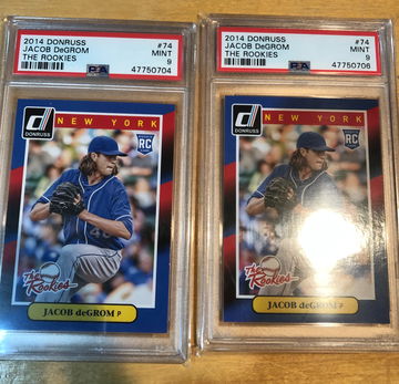 Jacob Degrom 2014 Donruss the Rookies PSA 9 2x