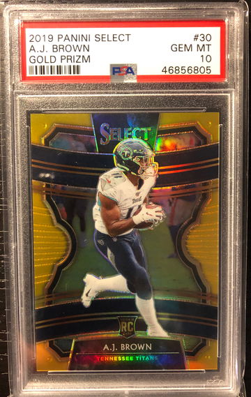 AJ Brown 2019 Select Gold /10