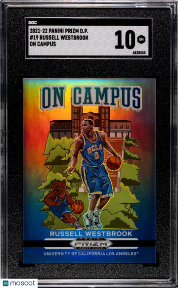 2021 Panini Prizm Draft Picks Russell Westbrook #19 On Campus SGC 10