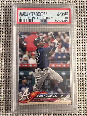 2018 Topps Update Ronald Acuna Jr. #US250 PSA 10 GEM MINT