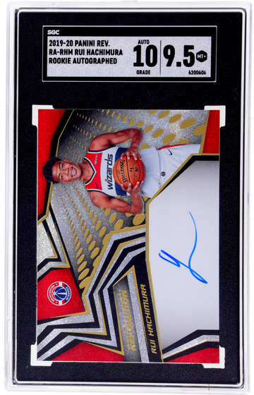 2019-20 Panini Revolution Rui Hachimura #RA-RHM Auto SGC 9.5 RC