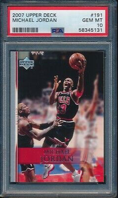 2007 Upper Deck UD 191 Michael Jordan Chicago Bulls PSA 10 Gem Mint