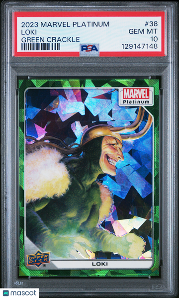 2023 Upper Deck Marvel Platinum Loki #38 PSA 10