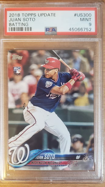 2018 TOPPS UPDATE JUAN SOTO US300 PSA 9