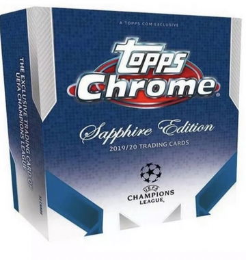 2019-20 Topps Chrome Sapphire Uefa Soccer Box 