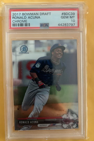 2017 bowman draft Ronald acuna chrome 