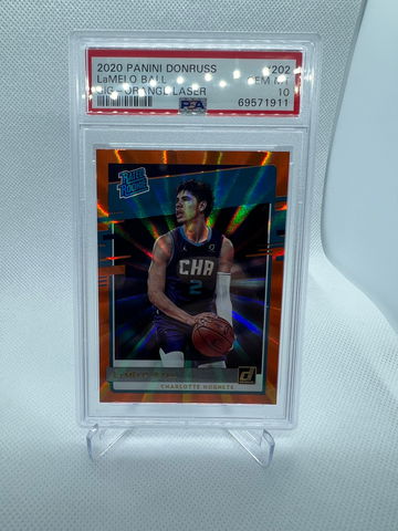 2020 Panini Donruss Lamelo Ball Orange Laser