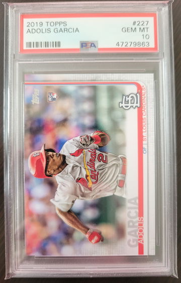 2019 Topps Series 1 Adolis Garcia Rookie PSA 10 Gem Mint Cardinals