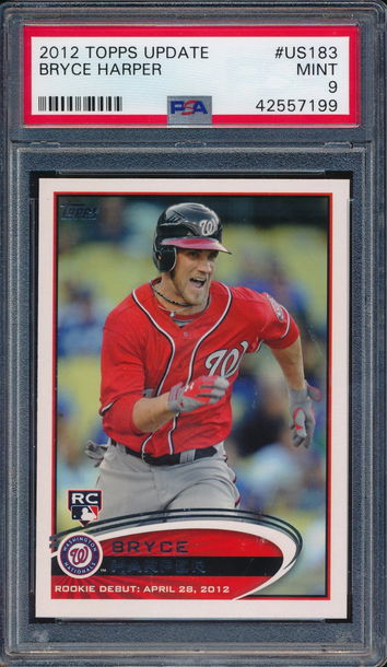 2012 Topps Update #US183 Bryce Harper RC ROOKIE PSA 9