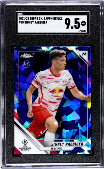 2021-22 Topps Chrome Sapphire Ucl #60 Sidney Raebiger SGC 9.5