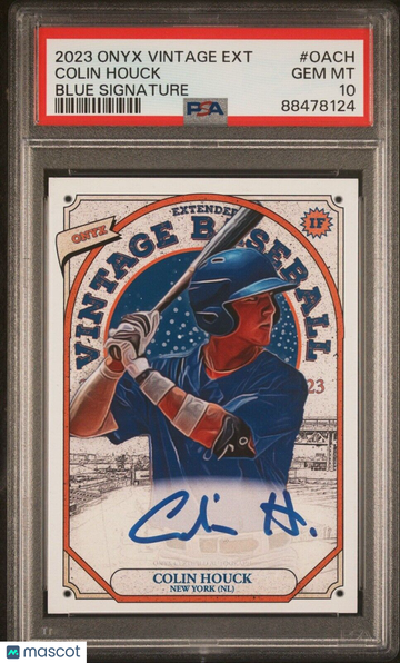 2023 Onyx Vintage Colin Houck #OACH Onyx PSA 10