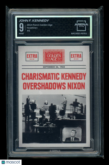 2014 Panini Golden Age Headlines John F. Kennedy #6 Arena Club 9