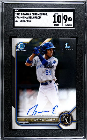 2022 Bowman Chrome Maikel Garcia CPA-MG Auto