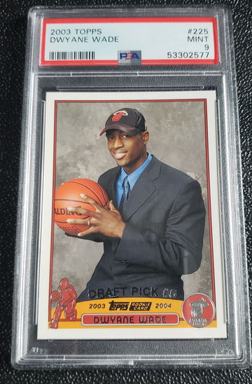 2003 Topps Dwyane Wade 225 PSA 9