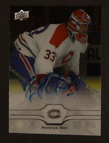 2020 Upper Deck Clear Cut Patrick Roy Auto #CC-PR