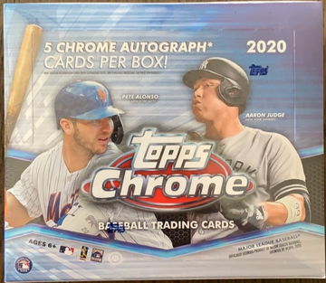 2020 Topps Chrome Baseball Hobby Sealed Jumbo Box