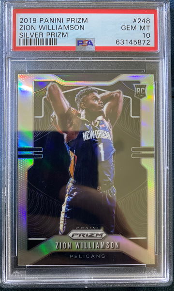 2019 Panini Prizm #248 Zion Williamson Silver Prizm PSA 10 GEM 