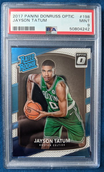 2017 Panini Donruss Optic Jayson Tatum #198 PSA 9 