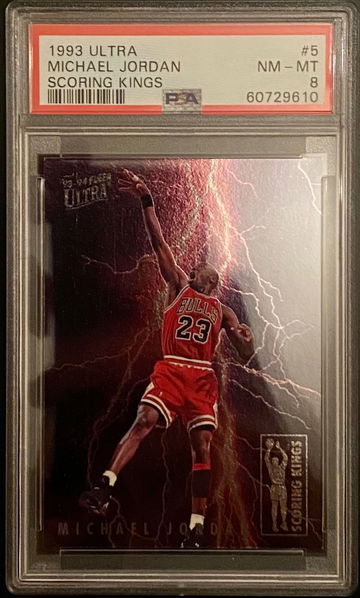 1993-94 Fleer Ultra Michael Jordan Scoring Kings PSA 8