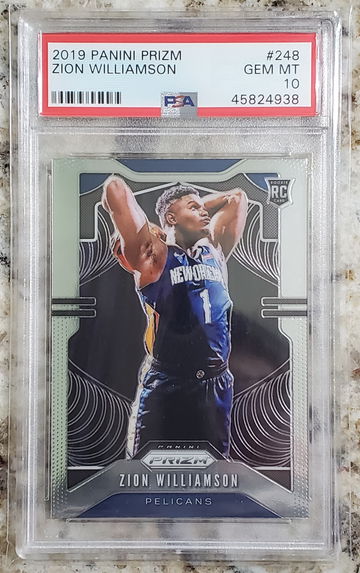 2019 Prizm ZION WILLIAMSON PSA 10