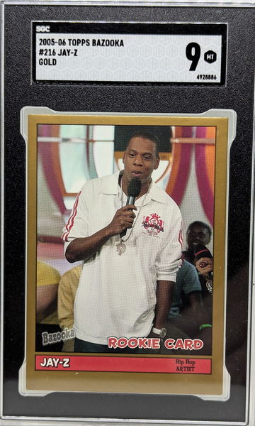 2005 Topps Bazooka Jay-Z #216 SGC 9 Gold Rookie RC