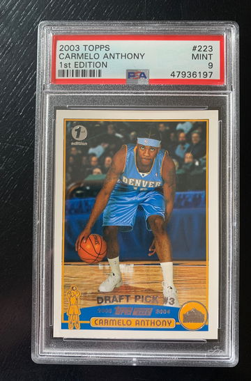 2003 Topps 1st Edition Carmelo Anthony PSA 9
